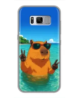 Чехол для Samsung Galaxy S8 (G950) с картинкой «Морская капибара»
