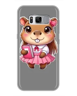 Чехол для Samsung Galaxy S8 (G950) с картинкой «Девочка капибара»