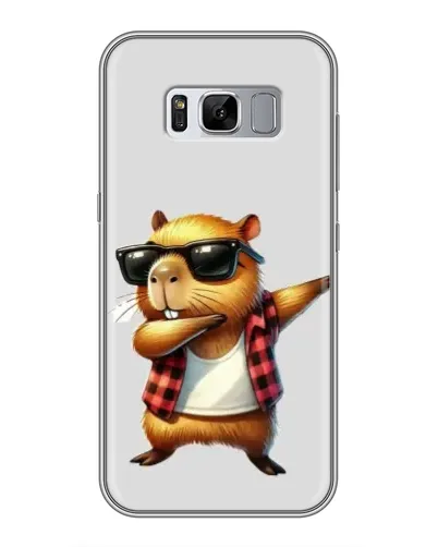 Чехол для Samsung Galaxy S8 (G950) с картинкой «Капибара рэпер даб» Чехол для Samsung Galaxy S8 (G950) с картинкой «Капибара рэпер даб»
