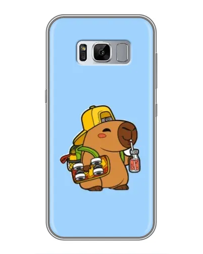 Чехол для Samsung Galaxy S8 (G950) с картинкой «Капибара на скейте» Чехол для Samsung Galaxy S8 (G950) с картинкой «Капибара на скейте»