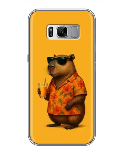 Чехол для Samsung Galaxy S8 (G950) с картинкой «Капибара на отдыхе» Чехол для Samsung Galaxy S8 (G950) с картинкой «Капибара на отдыхе»