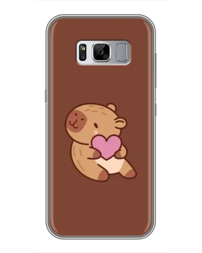 Чехол для Samsung Galaxy S8 (G950) с картинкой «Капибара с сердцем» Чехол для Samsung Galaxy S8 (G950) с картинкой «Капибара с сердцем»