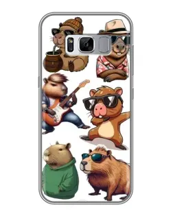 Чехол для Samsung Galaxy S8 (G950) с картинкой «Крутые капибары музыканты»