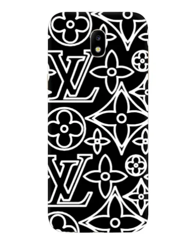 Чехол для Samsung Galaxy J5 2017 (J530F EU) с картинкой «Черно-белый узор LV»