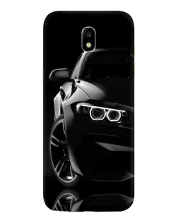 Чехол для Samsung Galaxy J5 2017 (J530F EU) с картинкой «Черная BMW — профиль»