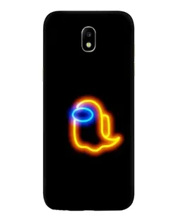 Чехол для Samsung Galaxy J5 2017 (J530F EU) с картинкой «Among Us неоновое сияние»