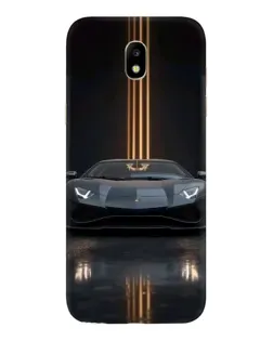 Чехол для Samsung Galaxy J5 2017 (J530F EU) с картинкой «Lamborghini золотые линии»