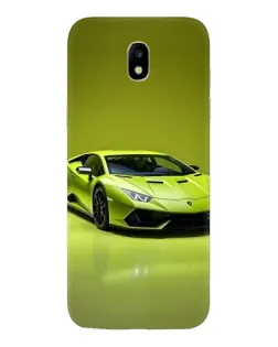 Чехол для Samsung Galaxy J5 2017 (J530F EU) с картинкой «Салатовый Lamborghini Huracan»