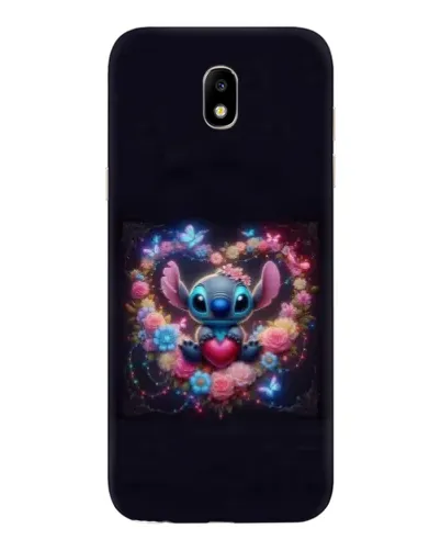 Чехол для Samsung Galaxy J5 2017 (J530F EU) с картинкой «Stitch в цветах»