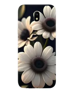 Чехол для Samsung Galaxy J5 2017 (J530F EU) с картинкой «Белые маргаритки макро»
