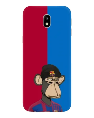 Чехол для Samsung Galaxy J7 2017 (J730F EU) с картинкой «Bored Ape — фанат Барсы» Чехол для Samsung Galaxy J7 2017 (J730F EU) с картинкой «Bored Ape — фанат Барсы»