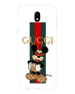 Чехол для Samsung Galaxy J7 2017 (J730F EU) с картинкой «Микки Маус Gucci — полосы»