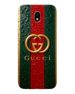 Чехол для Samsung Galaxy J7 2017 (J730F EU) с картинкой «Gucci — фирменная полоса и золото» Чехол для Samsung Galaxy J7 2017 (J730F EU) с картинкой «Gucci — фирменная полоса и золото»