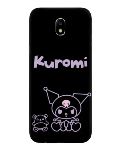 Чехол для Samsung Galaxy J7 2017 (J730F EU) с картинкой «Kuromi — черный минимализм»