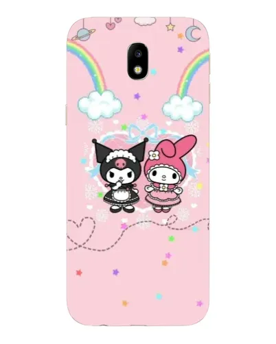 Чехол для Samsung Galaxy J7 2017 (J730F EU) с картинкой «My Melody и Kuromi»
