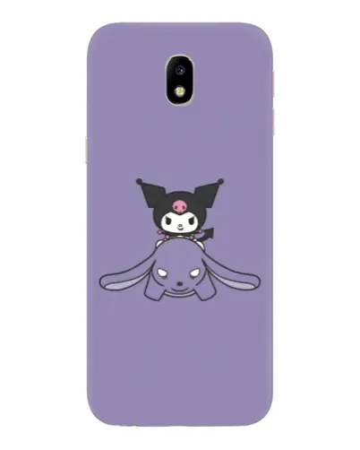 Чехол для Samsung Galaxy J7 2017 (J730F EU) с картинкой «Kuromi на лиловом фоне»