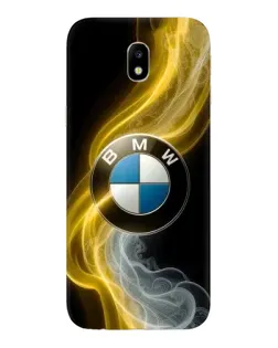 Чехол для Samsung Galaxy J7 2017 (J730F EU) с картинкой «Золотистый дым BMW»
