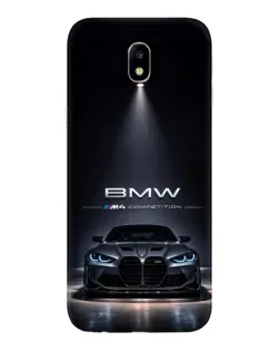 Чехол для Samsung Galaxy J7 2017 (J730F EU) с картинкой «BMW сквозь ночной город»