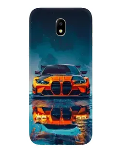 Чехол для Samsung Galaxy J7 2017 (J730F EU) с картинкой «BMW — золотая эмблема»