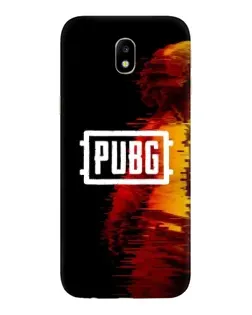 Чехол для Samsung Galaxy J7 2017 (J730F EU) с картинкой «Яркий логотип PUBG»