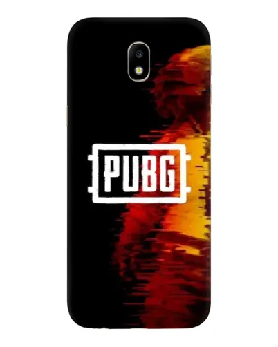 Чехол для Samsung Galaxy J7 2017 (J730F EU) с картинкой «Яркий логотип PUBG»