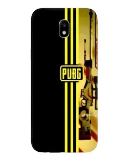 Чехол для Samsung Galaxy J7 2017 (J730F EU) с картинкой «PUBG — камуфляжный шлем»