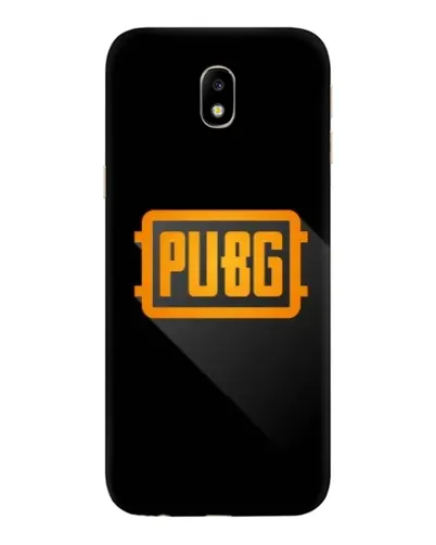Чехол для Samsung Galaxy J7 2017 (J730F EU) с картинкой «PUBG — рамка лого»