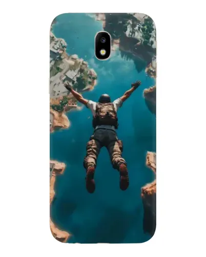 Чехол для Samsung Galaxy J7 2017 (J730F EU) с картинкой «PUBG — свободное падение»