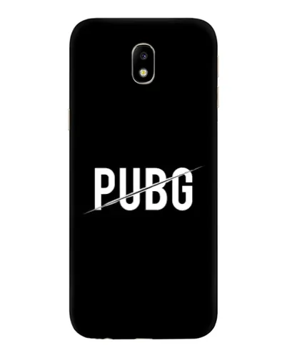 Чехол для Samsung Galaxy J7 2017 (J730F EU) с картинкой «PUBG — белый логотип»
