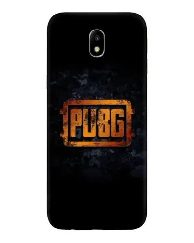 Чехол для Samsung Galaxy J7 2017 (J730F EU) с картинкой «PUBG — золотой логотип»