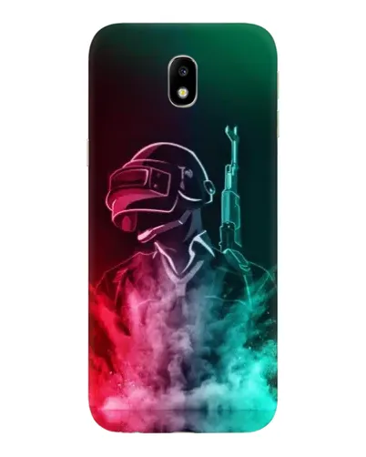 Чехол для Samsung Galaxy J7 2017 (J730F EU) с картинкой «PUBG — огненный воин»