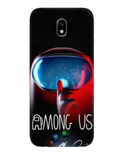 Чехол для Samsung Galaxy J7 2017 (J730F EU) с картинкой «Красный импостер — макро»