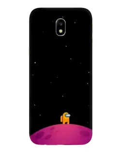 Чехол для Samsung Galaxy J7 2017 (J730F EU) с картинкой «Одинокий герой на планете»
