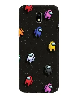 Чехол для Samsung Galaxy J7 2017 (J730F EU) с картинкой «Космический паттерн Among Us»