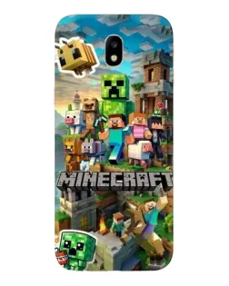 Чехол для Samsung Galaxy J7 2017 (J730F EU) с картинкой «Замок Minecraft»