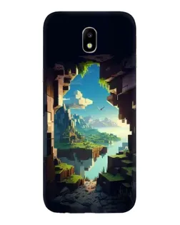 Чехол для Samsung Galaxy J7 2017 (J730F EU) с картинкой «Вид из пещеры»