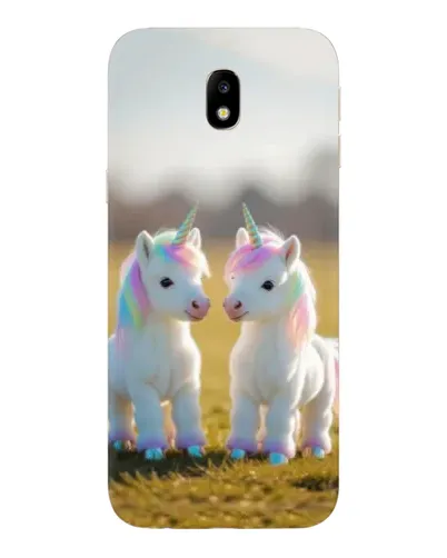 Чехол для Samsung Galaxy J7 2017 (J730F EU) с картинкой «Пара единорогов» Чехол для Samsung Galaxy J7 2017 (J730F EU) с картинкой «Пара единорогов»