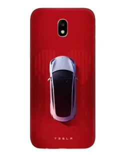 Чехол для Samsung Galaxy J7 2017 (J730F EU) с картинкой «Tesla Top View»