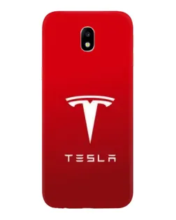 Чехол для Samsung Galaxy J7 2017 (J730F EU) с картинкой «Tesla Red Classic»