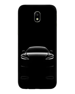 Чехол для Samsung Galaxy J7 2017 (J730F EU) с картинкой «Силуэт Tesla Night»