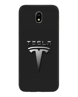 Чехол для Samsung Galaxy J7 2017 (J730F EU) с картинкой «Стальной логотип Tesla» Чехол для Samsung Galaxy J7 2017 (J730F EU) с картинкой «Стальной логотип Tesla»