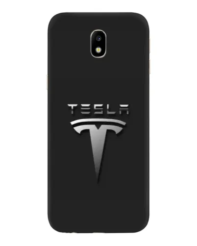Чехол для Samsung Galaxy J7 2017 (J730F EU) с картинкой «Стальной логотип Tesla» Чехол для Samsung Galaxy J7 2017 (J730F EU) с картинкой «Стальной логотип Tesla»