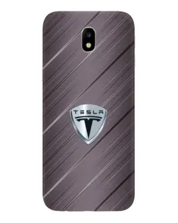 Чехол для Samsung Galaxy J7 2017 (J730F EU) с картинкой «Металлическая текстура Tesla» Чехол для Samsung Galaxy J7 2017 (J730F EU) с картинкой «Металлическая текстура Tesla»