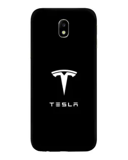 Чехол для Samsung Galaxy J7 2017 (J730F EU) с картинкой «Tesla White Logo» Чехол для Samsung Galaxy J7 2017 (J730F EU) с картинкой «Tesla White Logo»