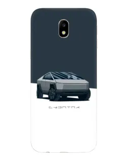 Чехол для Samsung Galaxy J7 2017 (J730F EU) с картинкой «Серебристый Cybertruck Tesla» Чехол для Samsung Galaxy J7 2017 (J730F EU) с картинкой «Серебристый Cybertruck Tesla»