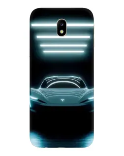 Чехол для Samsung Galaxy J7 2017 (J730F EU) с картинкой «Tesla в неоне» Чехол для Samsung Galaxy J7 2017 (J730F EU) с картинкой «Tesla в неоне»