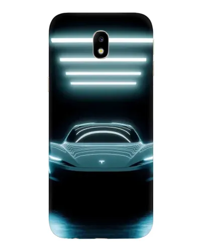 Чехол для Samsung Galaxy J7 2017 (J730F EU) с картинкой «Tesla в неоне» Чехол для Samsung Galaxy J7 2017 (J730F EU) с картинкой «Tesla в неоне»