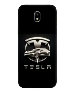 Чехол для Samsung Galaxy J7 2017 (J730F EU) с картинкой «Tesla — серебристое авто» Чехол для Samsung Galaxy J7 2017 (J730F EU) с картинкой «Tesla — серебристое авто»