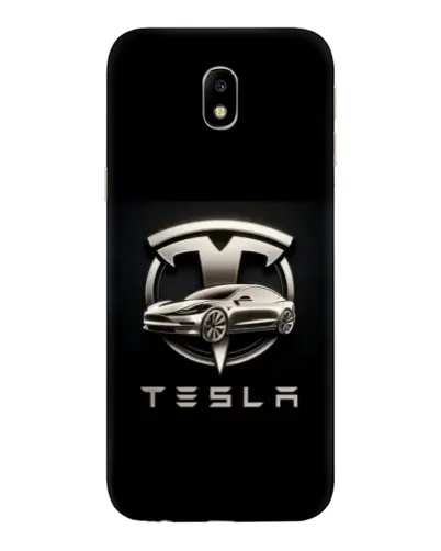 Чехол для Samsung Galaxy J7 2017 (J730F EU) с картинкой «Tesla — серебристое авто» Чехол для Samsung Galaxy J7 2017 (J730F EU) с картинкой «Tesla — серебристое авто»
