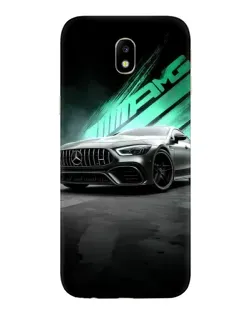 Чехол для Samsung Galaxy J7 2017 (J730F EU) с картинкой «Темный Mercedes AMG»